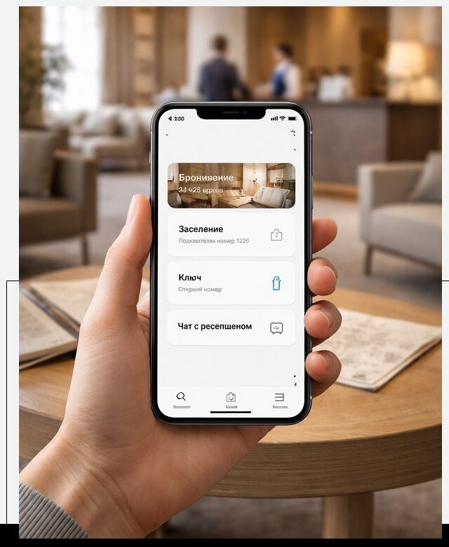 Мобильное приложение для гостей отеля в Тихвине, управление сервисом